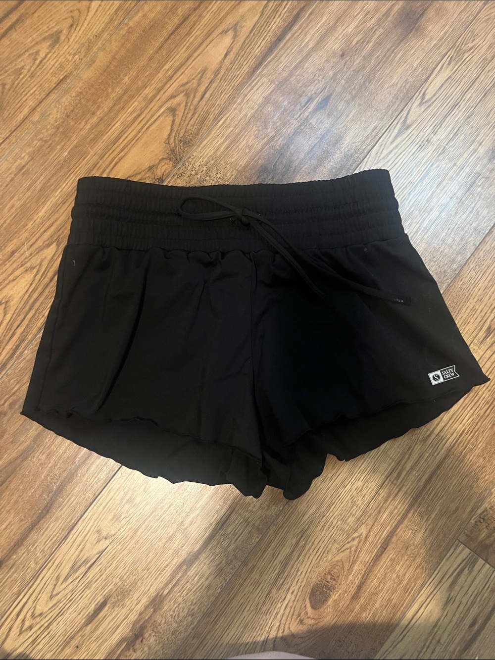 Salty Crew Black Women's Athletic Shorts with Drawstring